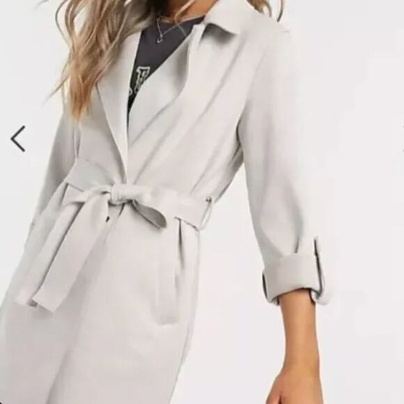 NWT, Pull&Bear • Faux Suede Tie Front Jacket, Size Small - Picture 1 of 3